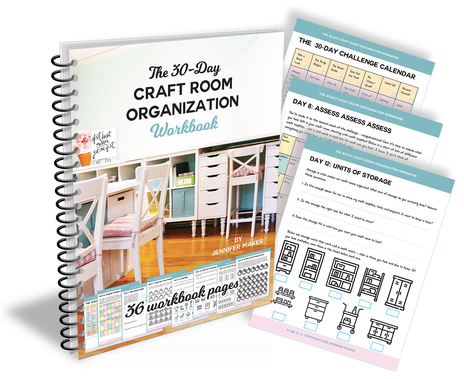 30-Day Craft Room Organization Workbook